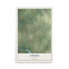 Map of Aurora, Texas, 12 x 18 inch unframed archival matte print