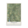 Map of Bartonville, Texas, 12 x 18 inch unframed archival matte print