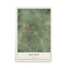 Map of Bay City, Texas, 12 x 18 inch unframed archival matte print