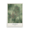 Map of Bellmead, Texas, 12 x 18 inch unframed archival matte print