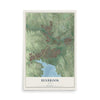 Map of Benbrook, Texas, 12 x 18 inch unframed archival matte print