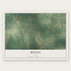 Bivins, Texas map print, the full design