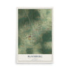 Map of Bloomburg, Texas, 12 x 18 inch unframed archival matte print
