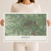 Map of Boerne, Texas, 12 x 18 inch unframed archival matte print