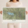Map of Brady, Texas, 12 x 18 inch unframed archival matte print