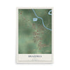 Map of Brazoria, Texas, 12 x 18 inch unframed archival matte print