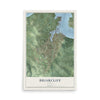 Map of Briarcliff, Texas, 12 x 18 inch unframed archival matte print