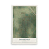 Map of Briaroaks, Texas, 12 x 18 inch unframed archival matte print