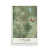 Map of Brookshire, Texas, 12 x 18 inch unframed archival matte print