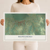 Map of Brownsboro, Texas, 12 x 18 inch unframed archival matte print