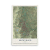 Map of Brownwood, Texas, 12 x 18 inch unframed archival matte print