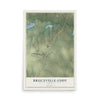 Map of Bruceville-Eddy, Texas, 12 x 18 inch unframed archival matte print