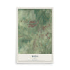 Map of Buda, Texas, 12 x 18 inch unframed archival matte print