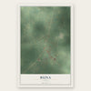 Buna, Texas map print, the full design