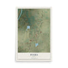 Map of Byers, Texas, 12 x 18 inch unframed archival matte print
