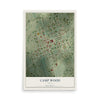 Map of Camp Wood, Texas, 12 x 18 inch unframed archival matte print