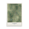 Map of Campbell, Texas, 12 x 18 inch unframed archival matte print