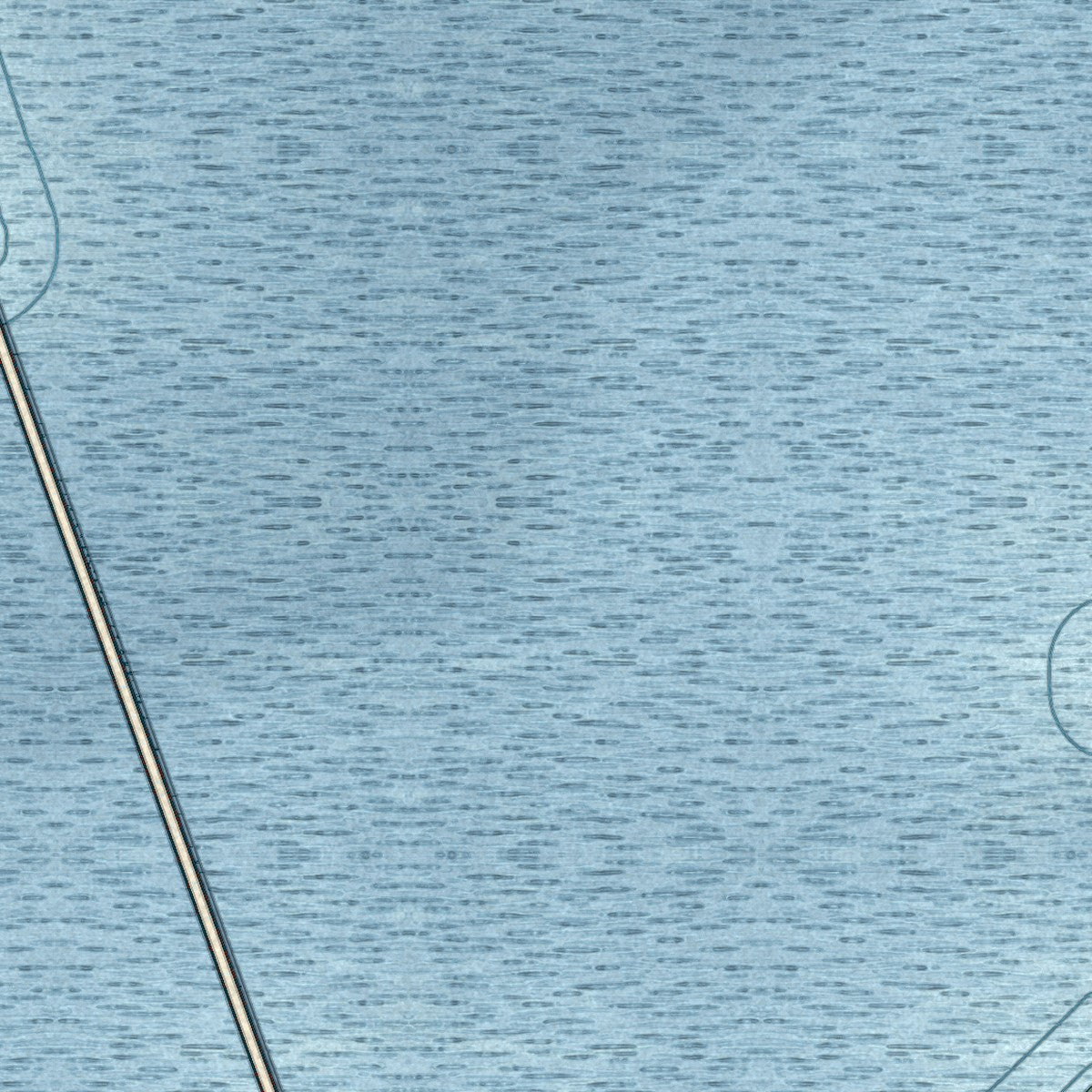 Close-up of the map of Caney City, Texas print showing street and building detail