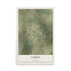 Map of Carbon, Texas, 12 x 18 inch unframed archival matte print