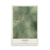 Map of Celeste, Texas, 12 x 18 inch unframed archival matte print