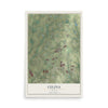 Map of Celina, Texas, 12 x 18 inch unframed archival matte print