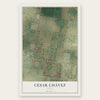 César Chávez, Texas map print, the full design