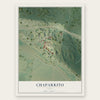 Chaparrito, Texas map print, the full design