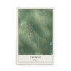 Map of Chireno, Texas, 12 x 18 inch unframed archival matte print