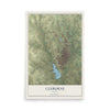 Map of Cleburne, Texas, 12 x 18 inch unframed archival matte print