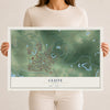 Map of Clute, Texas, 12 x 18 inch unframed archival matte print