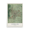 Map of Cockrell Hill, Texas, 12 x 18 inch unframed archival matte print