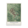 Map of College Station, Texas, 12 x 18 inch unframed archival matte print