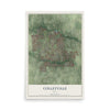 Map of Colleyville, Texas, 12 x 18 inch unframed archival matte print