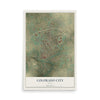 Map of Colorado City, Texas, 12 x 18 inch unframed archival matte print
