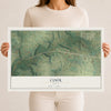 Map of Cool, Texas, 12 x 18 inch unframed archival matte print