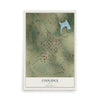 Map of Coolidge, Texas, 12 x 18 inch unframed archival matte print