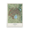 Map of Coppell, Texas, 12 x 18 inch unframed archival matte print