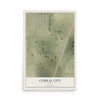 Map of Corral City, Texas, 12 x 18 inch unframed archival matte print