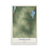 Map of Coyote Flats, Texas, 12 x 18 inch unframed archival matte print