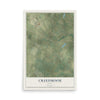 Map of Creedmoor, Texas, 12 x 18 inch unframed archival matte print