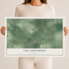 Map of Cut and Shoot, Texas, 12 x 18 inch unframed archival matte print