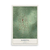 Map of Daisetta, Texas, 12 x 18 inch unframed archival matte print