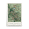 Map of Dalworthington Gardens, Texas, 12 x 18 inch unframed archival matte print