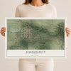 Map of Darrouzett, Texas, 12 x 18 inch unframed archival matte print