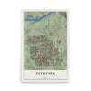 Map of Deer Park, Texas, 12 x 18 inch unframed archival matte print