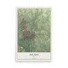 Map of Del Rio, Texas, 12 x 18 inch unframed archival matte print