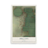 Map of Dell City, Texas, 12 x 18 inch unframed archival matte print