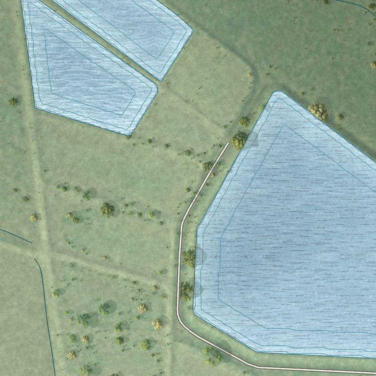 Second close-up of the map of Devers, Texas print showing more streets and buildings