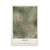 Map of Devine, Texas, 12 x 18 inch unframed archival matte print