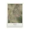Map of Dilley, Texas, 12 x 18 inch unframed archival matte print